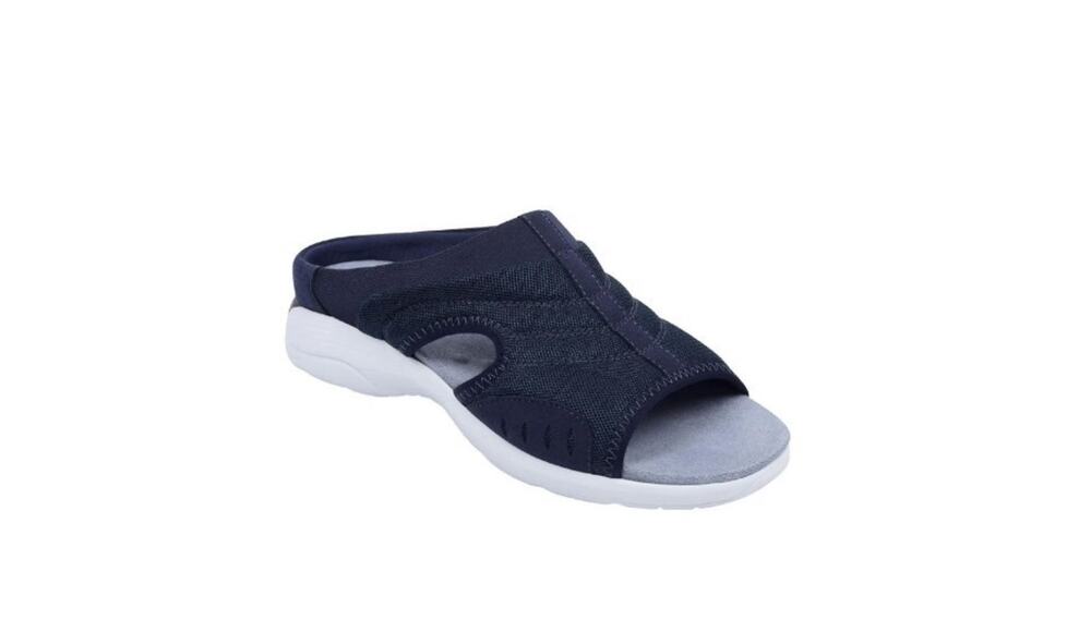 Easy Spirit Women's Traciee Lightweight Flat Easy-On Sandals Dark Blue